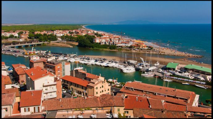 Veduta di Castiglione della Pescaia (Grosseto)