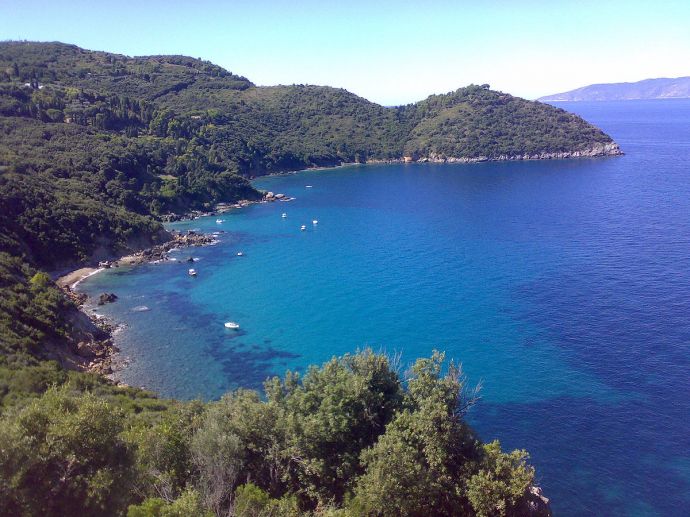 Panorama dalla strada panoramica di Porto Santo Stefano